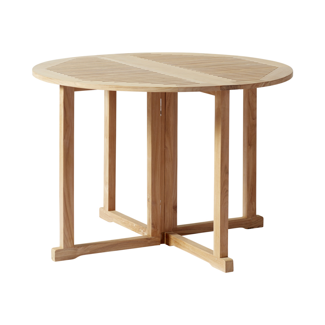 Butterfly Folding Table - Teak 110 cm