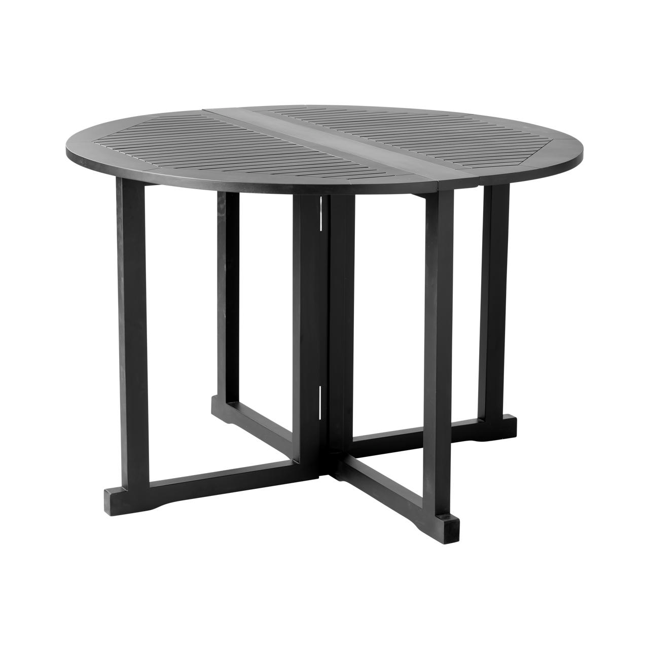 Butterfly Folding Table - Black 110 cm