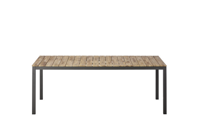 Tabula table, 209x100, anthracite/lam.teak