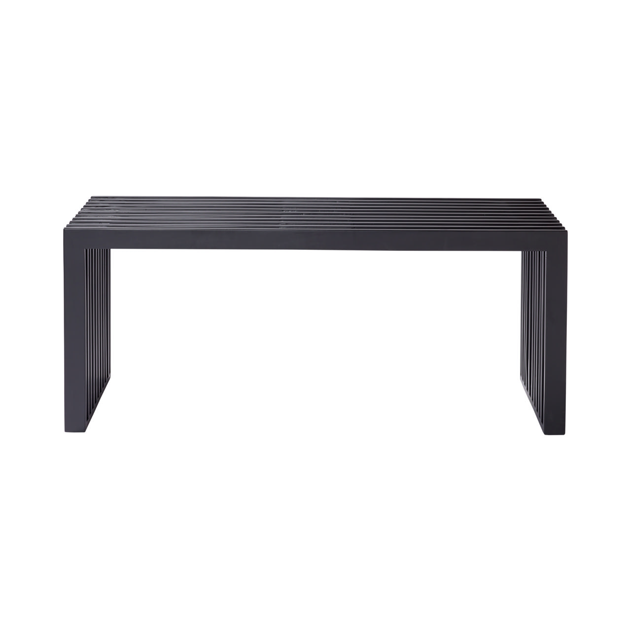 Rib Three-Seater Bench - Black