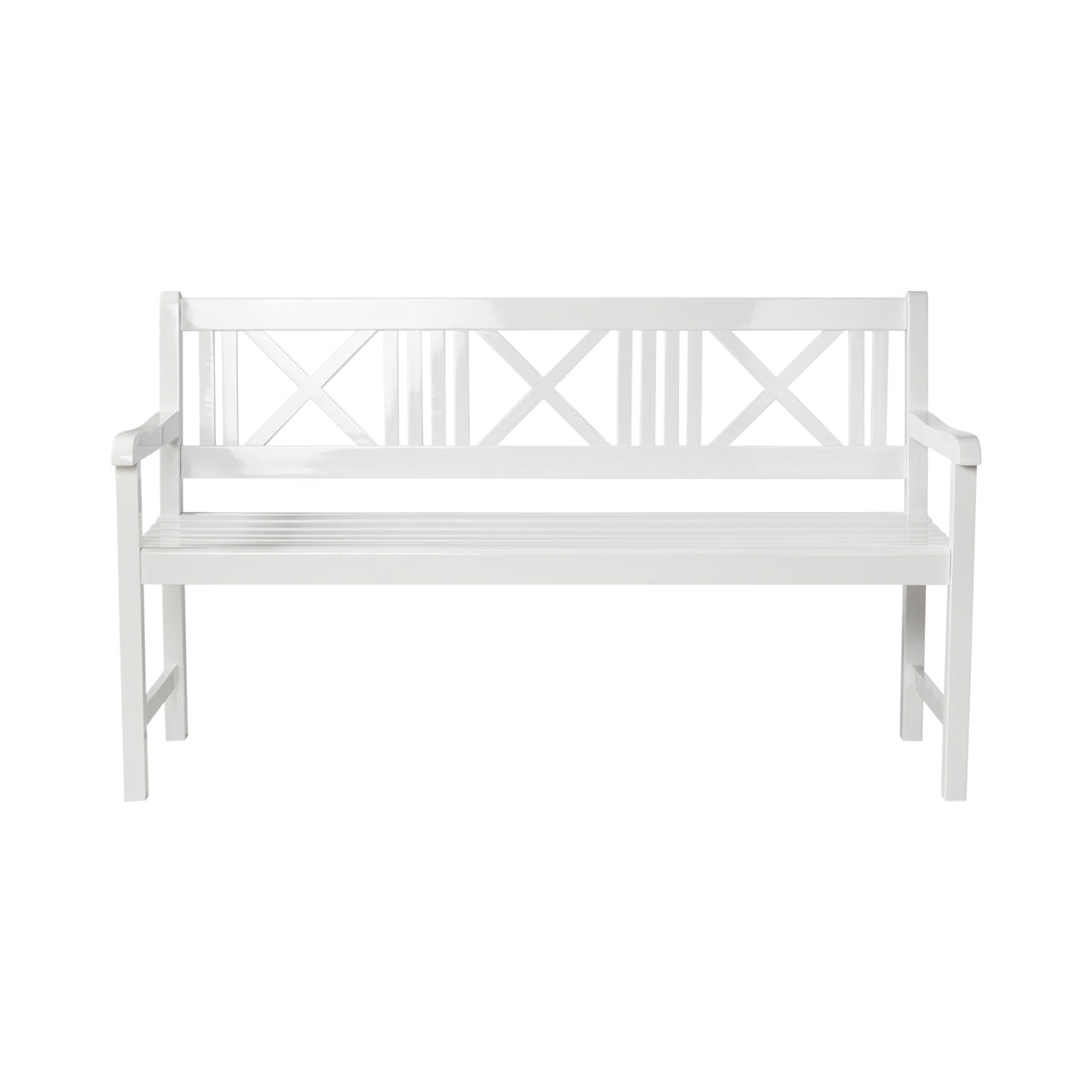 Rosenborg Three-Seater Bench - White