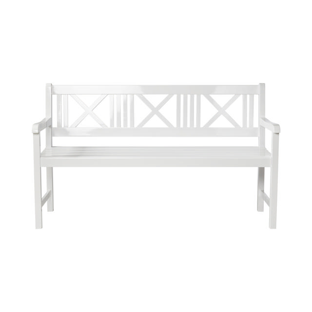 Rosenborg Three-Seater Bench - White