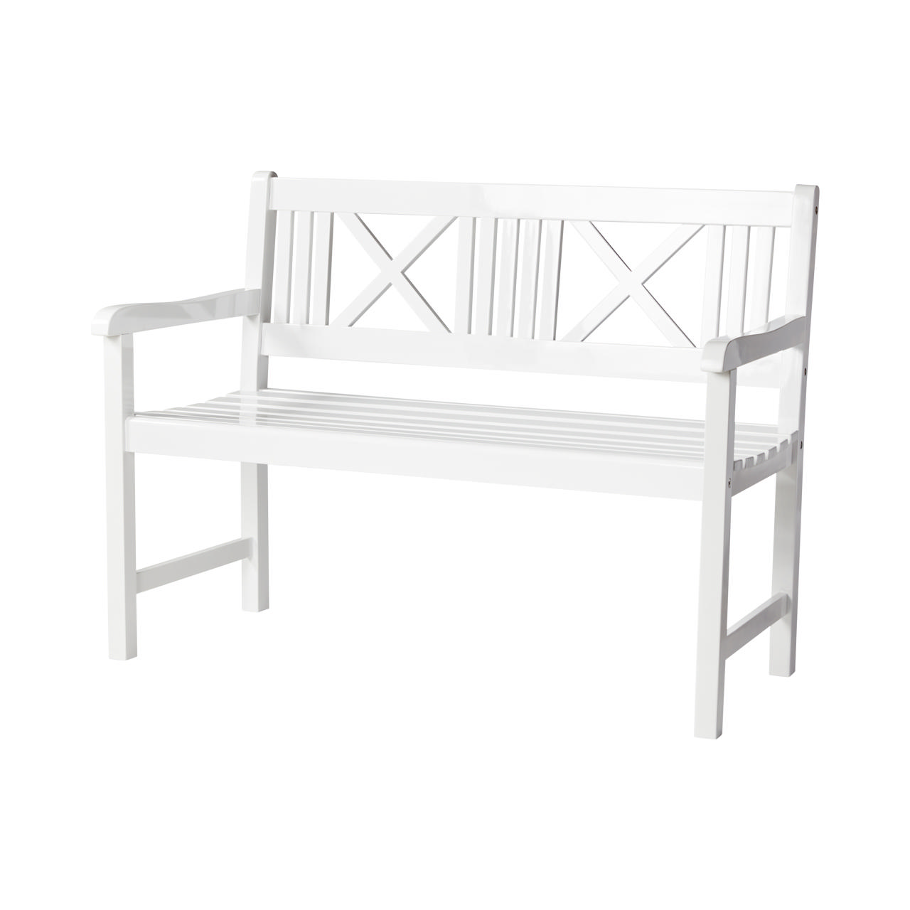 Rosenborg Two-Seater Bench - White