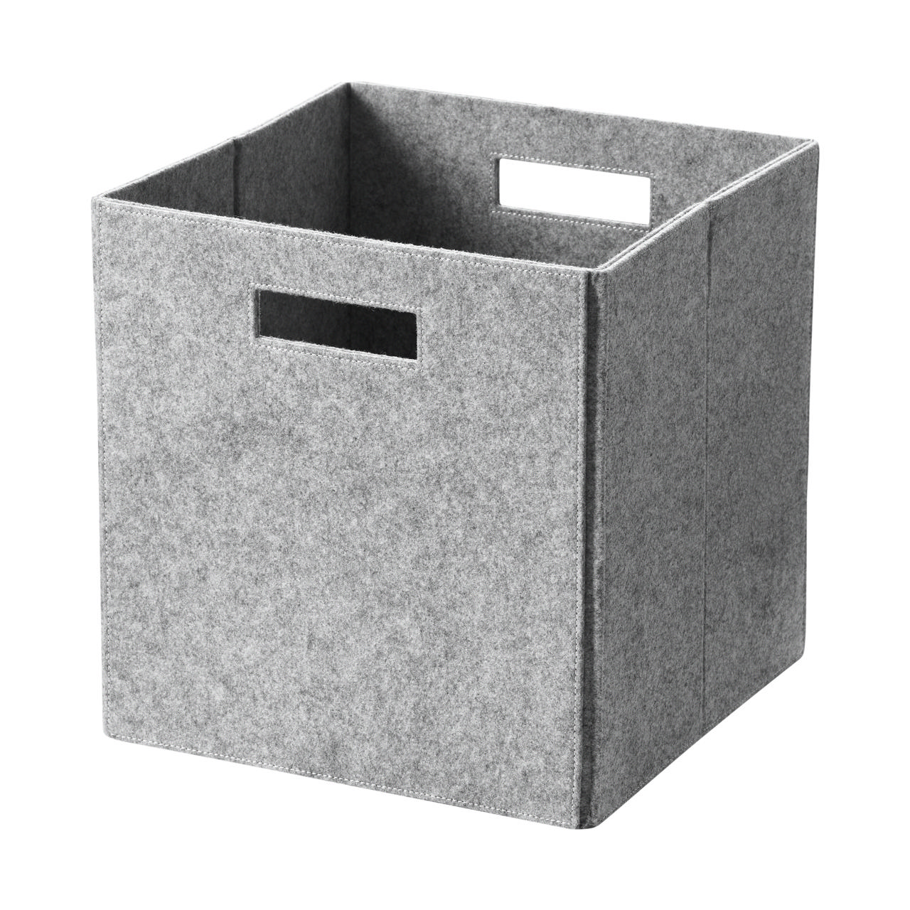 Shelf box, light grey felt