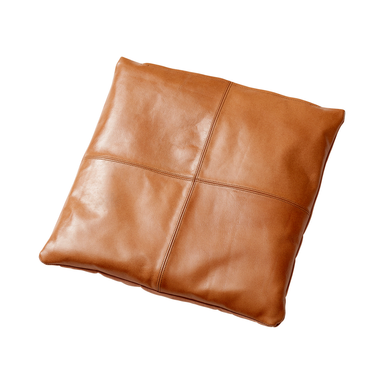 Noble Leather Seat Cushion - Light Brown