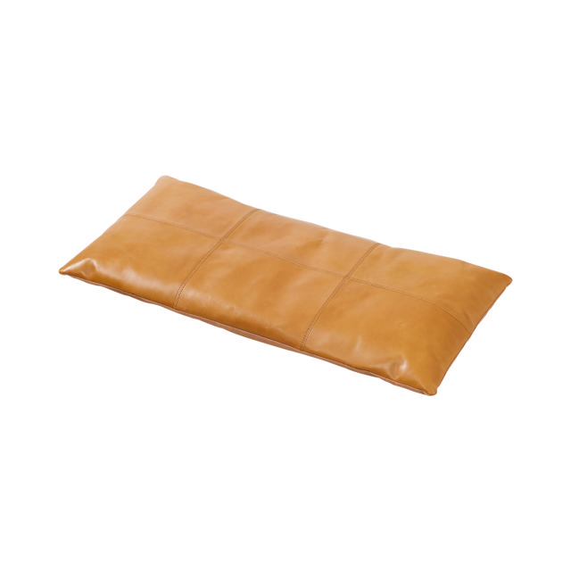 Rib Seat Cushion for Two-Seater Bench - Leather