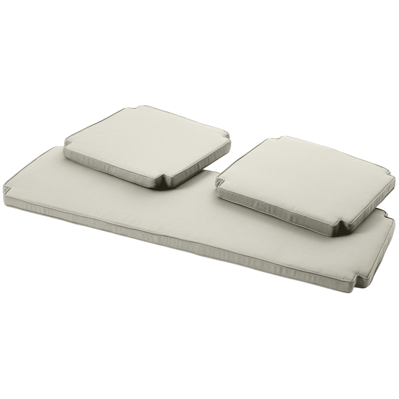 Rosenborg & Sofiero Three-Piece Cushion Set - Sandy Grey