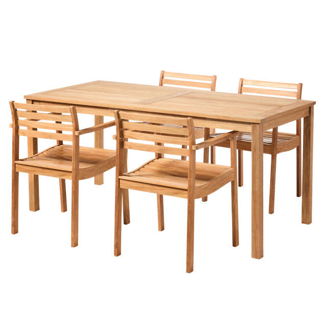 Rosenholm Set - Four Chairs & Table - Teak