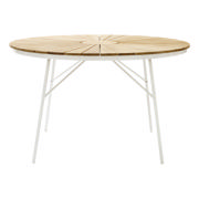 Ellen Set - 110 cm Table & Four Chairs - White