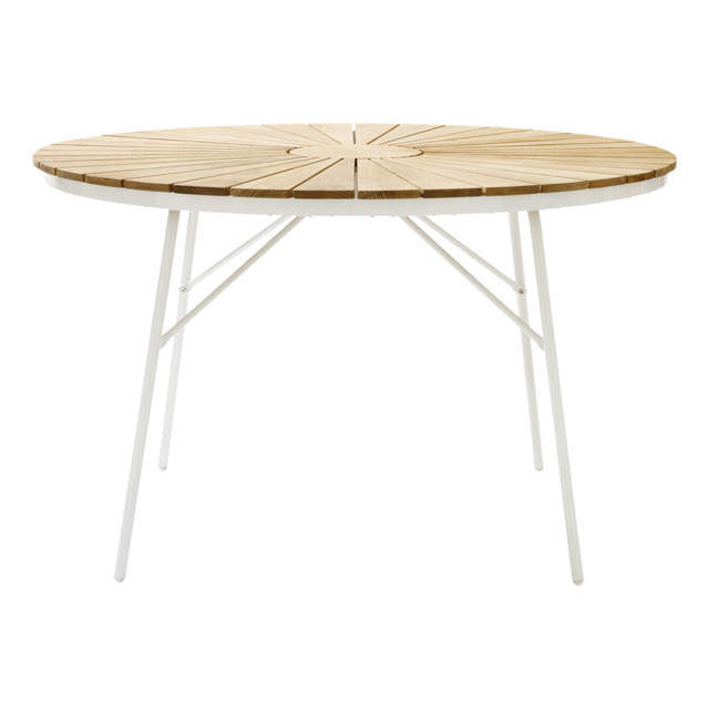 Ellen Set - 110 cm Table & Four Chairs - White