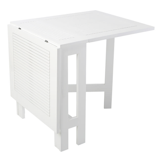 Butterfly & York - Drop-Leaf Table & Four Chairs - White