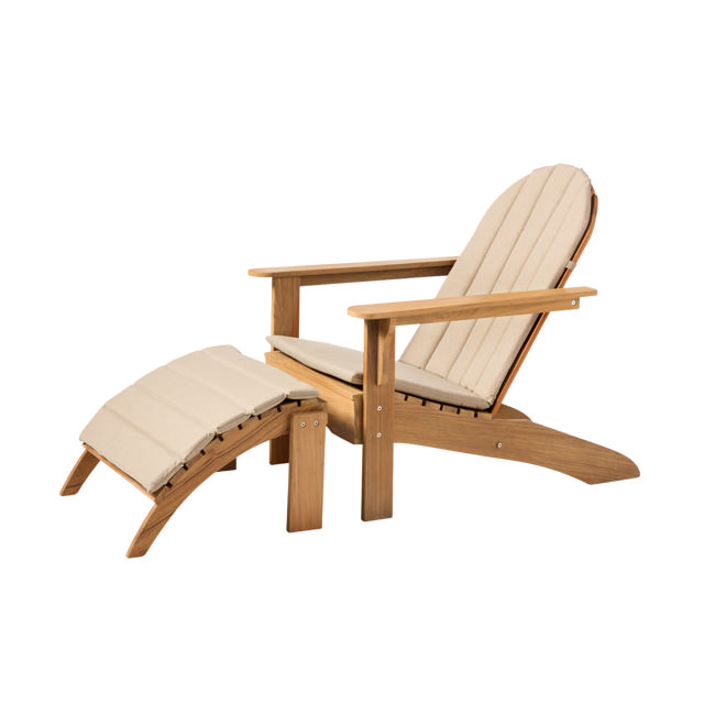 Adirondack Set with Cushions - Teak