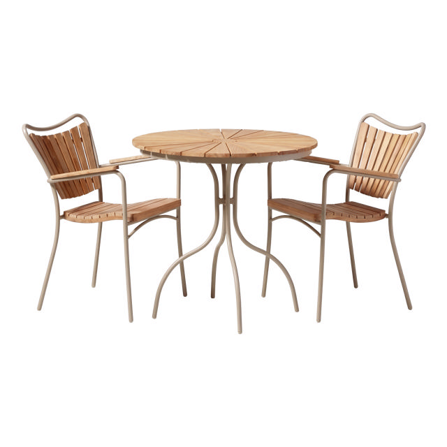 Ellen Café Table - Sandy Grey 80 cm