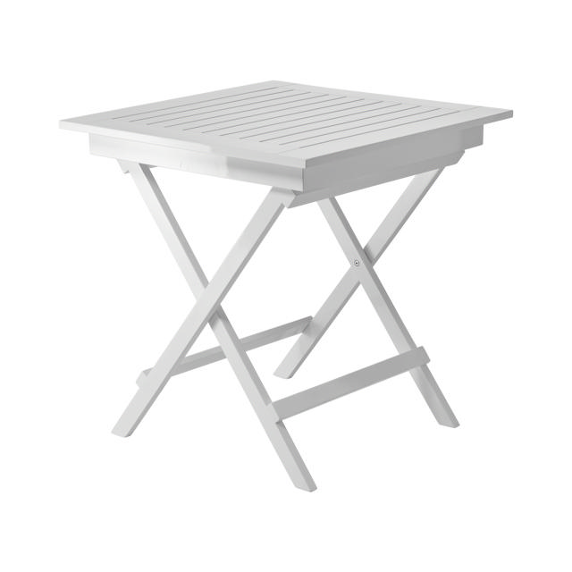 York Folding Table - White