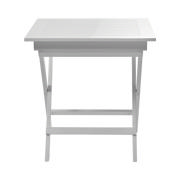 York Folding Table - White