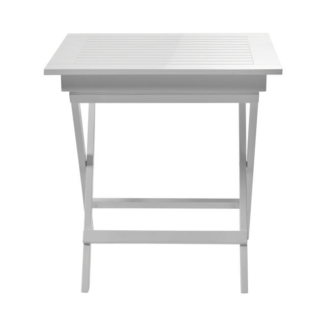 York Folding Table - White