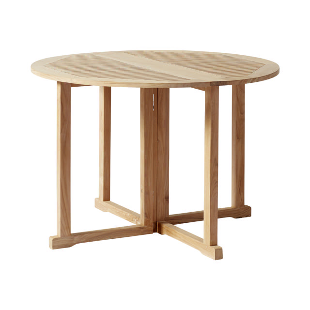 Butterfly Folding Table - Teak 110 cm