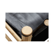 Noble Safari Chair - Bamboo & Black Leather