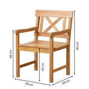 Sofiero Chair - Teak 