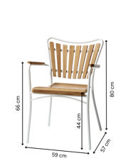 Ellen Outdoor Chair - White