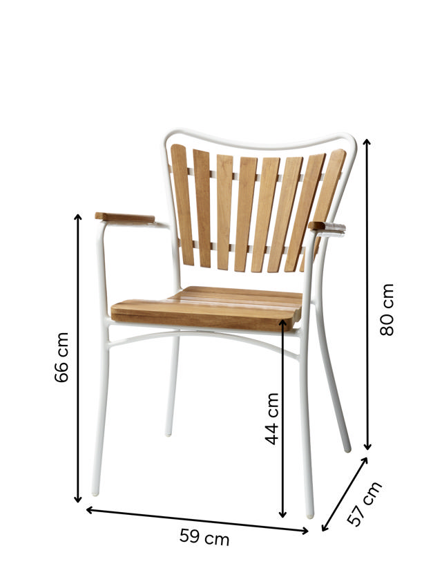 Ellen Outdoor Chair - White