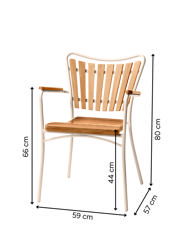 Ellen Outdoor Chair - Sandy Grey