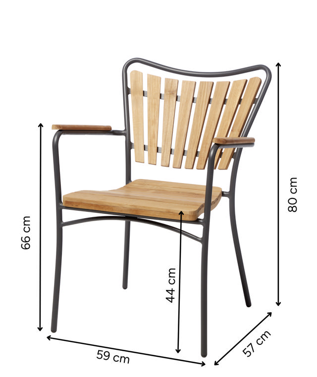 Ellen Outdoor Chair - Anthracite