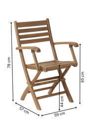 York Folding Chair - Teak