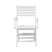 York Folding Chair - White