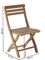 Clarish Folding Chair - Teak