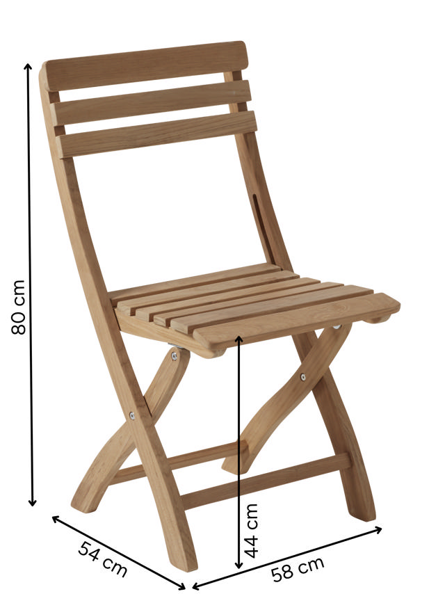Clarish Folding Chair - Teak