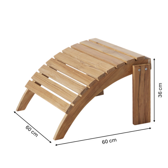 Adirondack Footstool - Teak