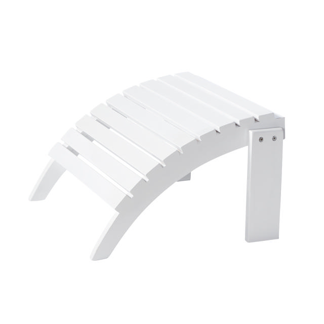 Adirondack Footstool - White