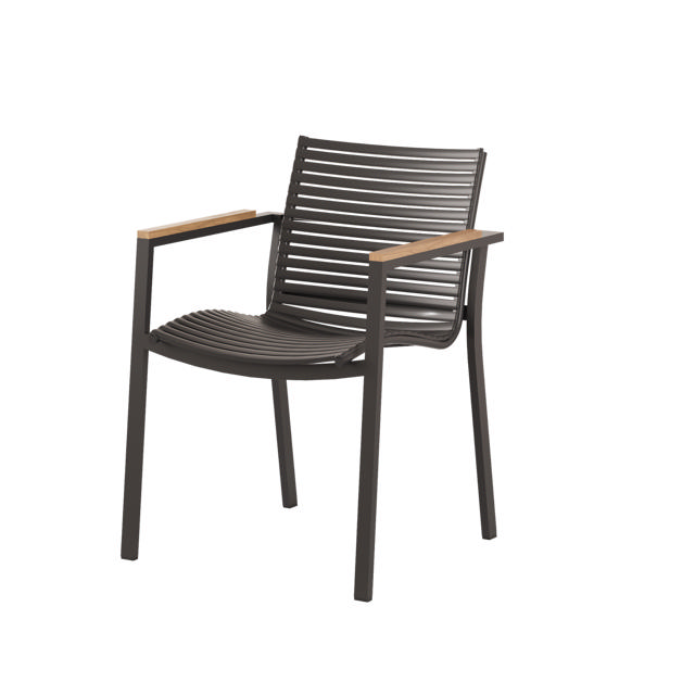 Mood Square Chair with Low Back - Anthracite