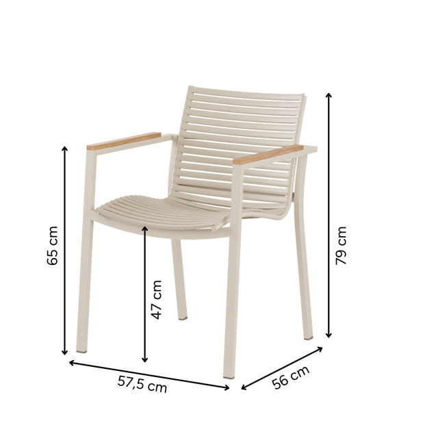 MOOD Square Chair with Low Back - Sandy Grey