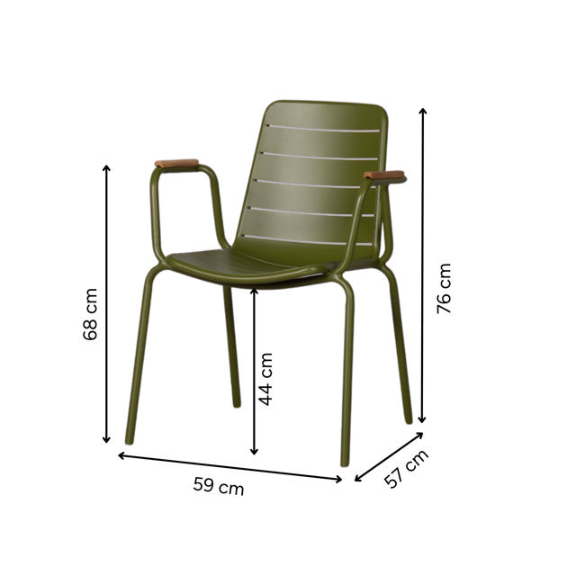 Parc Chair - Olive Green