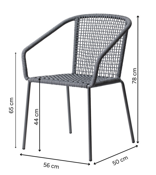 Luno Garden Chair - Anthracite Grey