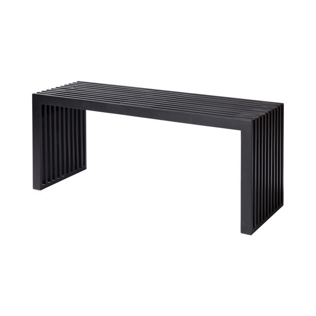 Rib Three-Seater Bench - Black