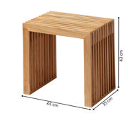 Rib Stool - Teak