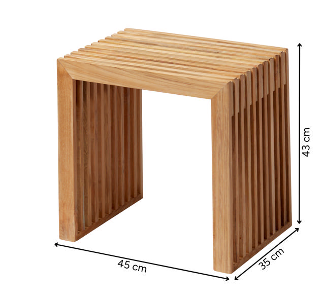 Rib Stool - Teak