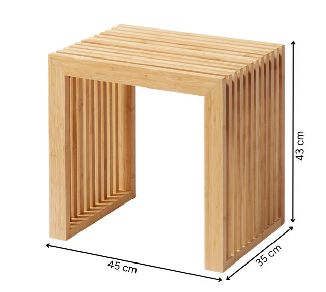 Rib Stool - Bamboo