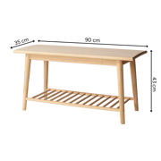 Noble Hallway Bench - Bamboo