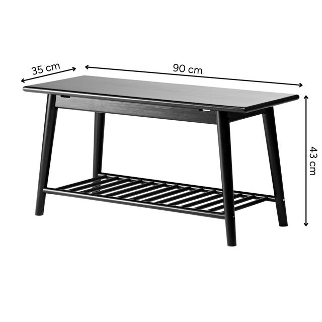 Noble Hallway Bench - Black