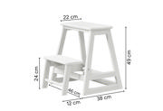 Skala Step Stool - White