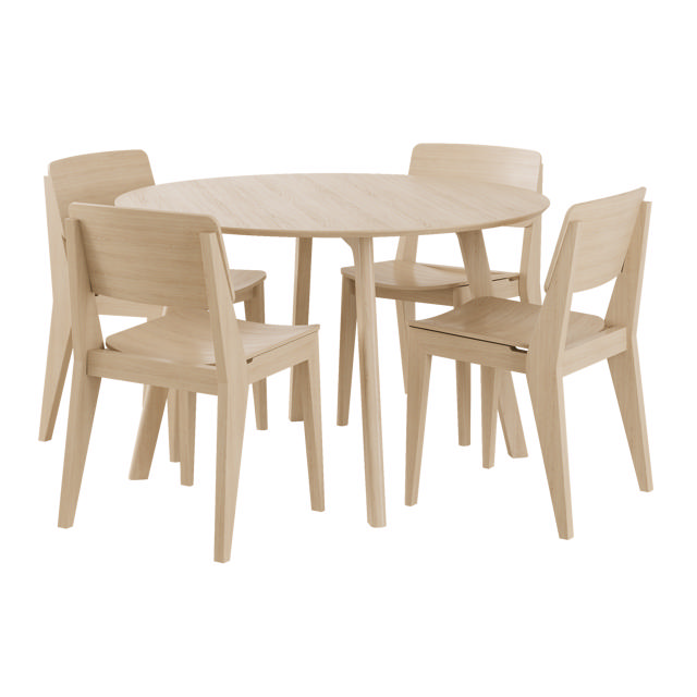 Elvo Table - Bamboo Ø120