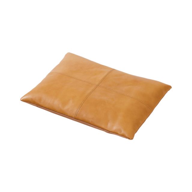 Rib Seat Cushion Stool - Leather