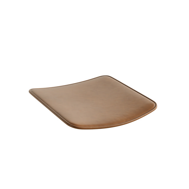 Elvo Leather Cushion - Light Brown