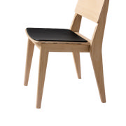 Elvo Leather Cushion - Black