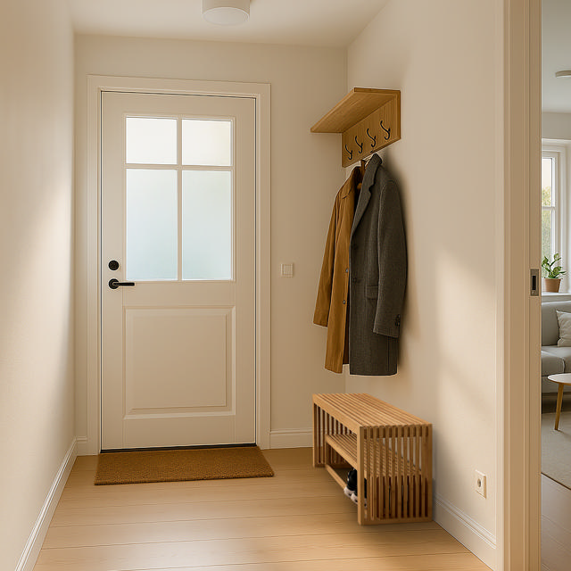 Rib Multifunctional Bench with Storage - Bamboo