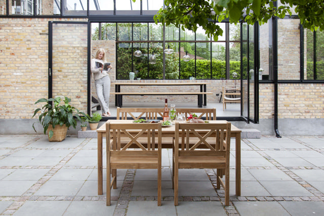 Rosenborg Set - Three-Seater Bench, Two Chairs & Table - Teak